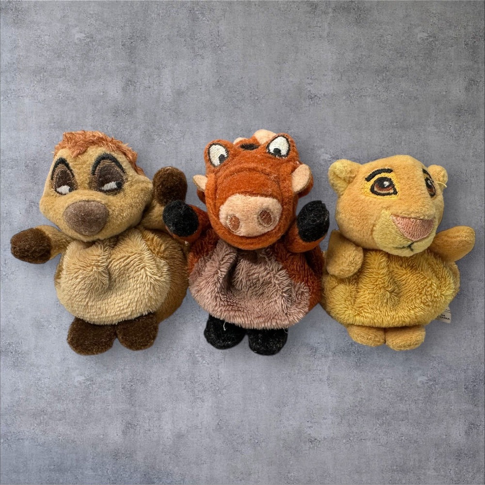 Disney's STORE EXCLUSIVE The Lion King Plush/Beanbag Timon,SIMBA+Pumba BUDDIES‎